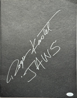 Roger Kastel "Jaws" Autographed 12 x14 Folder (JSA)