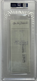 Stan Musial Autographed Personal Check signed twice (PSA)