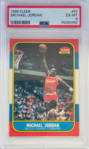 Michael Jordan 1986 Fleer Rookie Card #57 (PSA EX-MT 6)