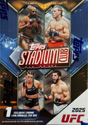 2025 Topps Stadium Club UFC 6-Pack Blaster Box (1 Exclusive Chrome Lava Parallel)