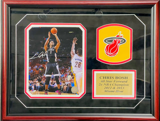 Chris Bosh autographed 8x10 Photo Framed Miami Heat