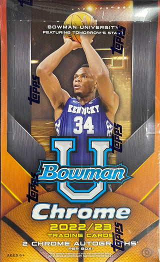 2022-23 Bowman University Chrome Basketball - Hobby Box