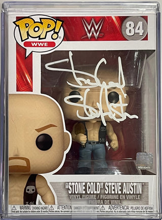 Stone Cold Steve Austin Autographed WWE Funko Pop (JSA)