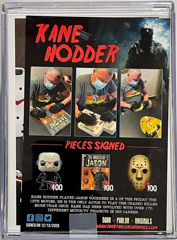 Kane Hadder Autographed Jason Voorhees Friday the 13th Funko Pop (JSA)