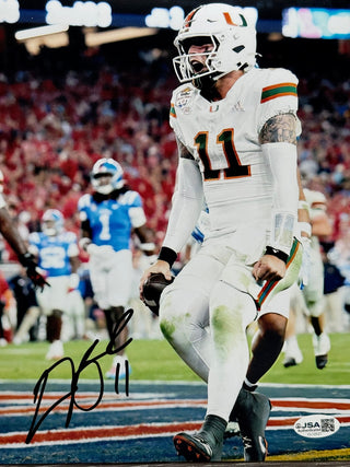 Carson Beck Autographed Miami Hurricanes 8x10 Photo (JSA)