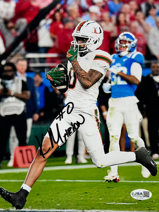 Keelan Marion Autographed Miami Hurricanes 8x10 Photo (JSA)