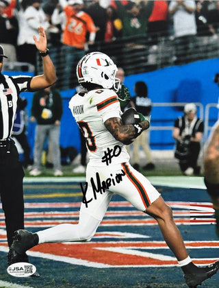 Keelan Marion Autographed Miami Hurricanes 8x10 Photo (JSA)
