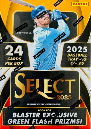 2025 Panini Select Baseball Hobby Blaster Box (Exclusive Green Flash Prizms)