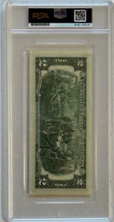 Charlie Sheen Autographed 2 Dollar Bill Slabbed (PSA Gem Mt 10)