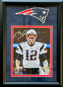Tom Brady Autographed Patriots 8x10 Framed Photo (Tristar)