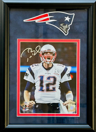 Tom Brady Autographed Patriots 8x10 Framed Photo (Tristar)