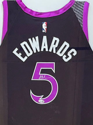 Anthony Edwards Autographed Framed Authentic Timberwolves Jersey (JSA)