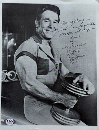 Jack LaLanne Autographed 8x10 Photo (PSA)