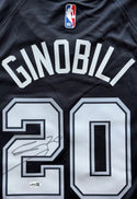 Manu Ginobili Autographed San Antonio Spurs Nike Authentic Jersey (JSA)