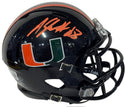 Jeremy Shockey Autographed Hurricanes Mini Helmet (Beckett Witness)