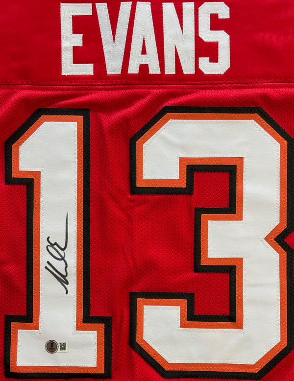 Mike Evans Autographed Tampa Bay Buccaneers Custom Jersey (Becket Witness)