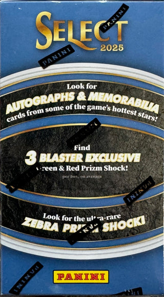 2025 Panini Select Football Hobby Blaster Box (3 Exclusive Green & Red Prizm Shock)