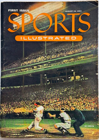 Sports Illustrated Aug 16, 1954 First Issue Complete w/Uncut Baseball Cards