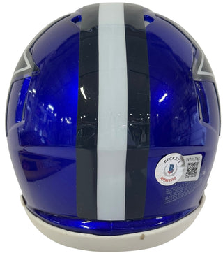 Dak Prescott Autographed Dallas Cowboys Mini Helmet (Beckett)