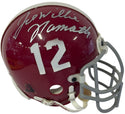 Joe Willie Namath Autographed Alabama Mini Helmet (JSA)