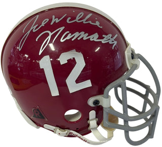 Joe Willie Namath Autographed Alabama Mini Helmet (JSA)