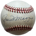 Joe DiMaggio Autographed American League Bobby Brown Baseball (JSA)