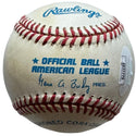 Joe DiMaggio Autographed American League Bobby Brown Baseball (JSA)
