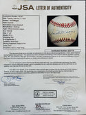 Joe DiMaggio Autographed American League Bobby Brown Baseball (JSA)