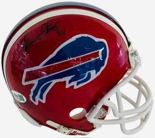 Thurman Thomas Autographed Buffalo Bills Red Mini Helmet (JSA)