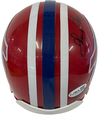 Thurman Thomas Autographed Buffalo Bills Red Mini Helmet (JSA)