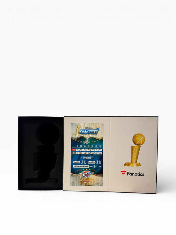 Shai Gilgeous-Alexander Autographed Replica NBA Finals Trophy (JSA)