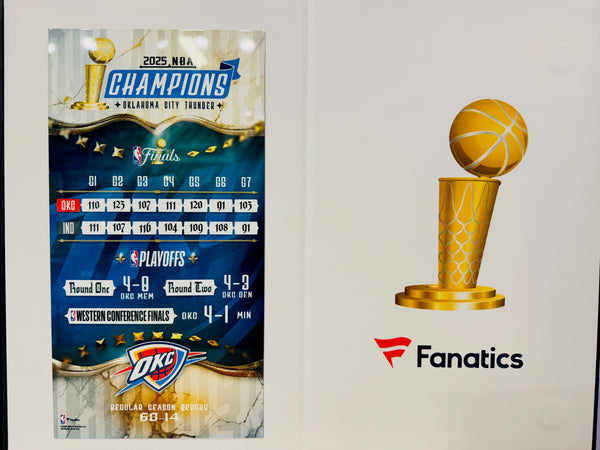 Shai Gilgeous-Alexander Autographed Replica NBA Finals Trophy (JSA)