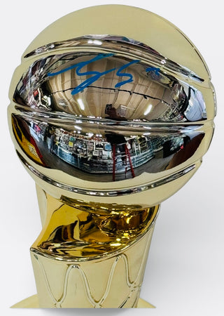 Shai Gilgeous-Alexander Autographed Replica NBA Finals Trophy (JSA)