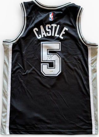 Stephon Castle Autographed San Antonio Spurs Nike Authentic Jersey (JSA)