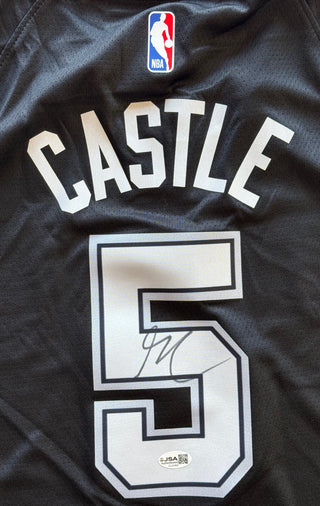 Stephon Castle Autographed San Antonio Spurs Nike Authentic Jersey (JSA)