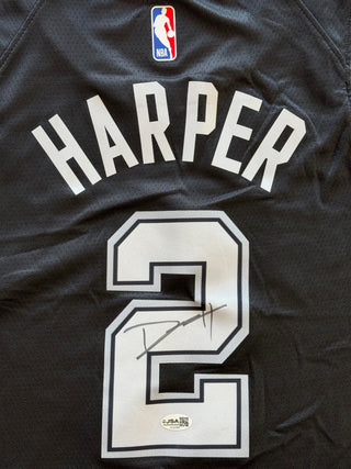 Dylan Harper Autographed San Antonio Spurs Nike Authentic Jersey (JSA)