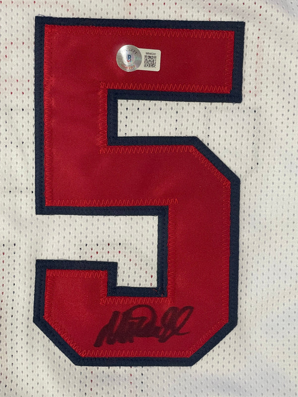 Magic Johnson Team USA Autographed Custom Jersey (Beckett)