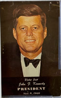 President John F Kennedy & Jacqueline Kennedy Signed Shelton Color Press Postcard (JSA)