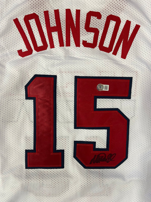 Magic Johnson Team USA Autographed Custom Jersey (Beckett)