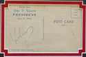 President John F Kennedy & Jacqueline Kennedy Signed Shelton Color Press Postcard (JSA)