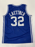 Christian Laettner Autographed Duke Custom Jersey (JSA)