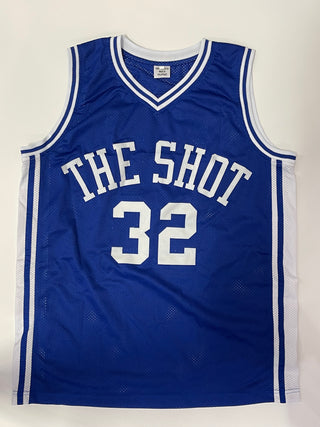 Christian Laettner Autographed Duke Custom Jersey (JSA)