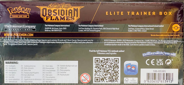 Pokemon Obsidian Flames Elite Trainer Hobby Box