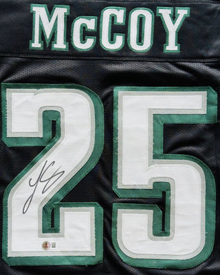 LeSean McCoy Autographed Philadelphia Eagles Custom Jersey (Beckett)