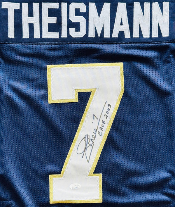 Joe Theismann Autographed Notre Dame Custom Jersey (JSA)