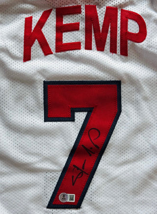 Shawn Kemp Signed USA Basketball Dream Team Custom Jersey (Beckett)