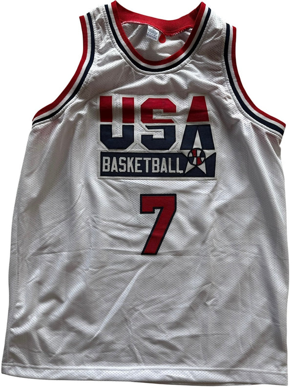 Shawn Kemp Signed USA Basketball Dream Team Custom Jersey (Beckett)