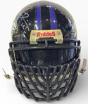 Ray Lewis Autographed Ravens Full Size Authentic Riddell Stat Helmet # 4/52 (JSA)