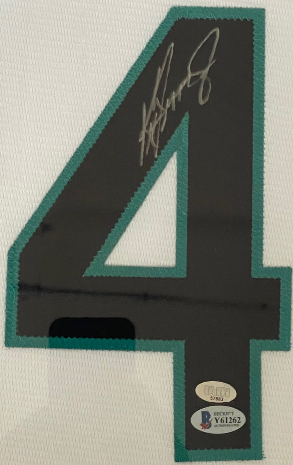 Ken Griffey Jr Autographed Framed Seattle Mariners Jersey (Beckett)