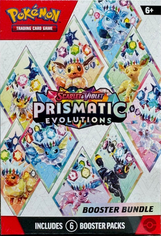 Pokemon Scarlet & Violet: Prismatic Evolutions 6-Pack Booster Bundle